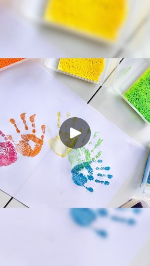 111K views · 15K reactions | 🌈 Save this rainbow art idea!! 🙌🏼 It’s basically mess free and you’ll end up with a beautiful colourful keepsake! 🤗

✨ Follow @the.littles.learn for more fun art activities for kids! ✨

✋🏼 For perfect handprints every time just add paint to a sponge and use it like a stamp pad!! You’ll get awesome handprints with barely any mess!! 🎉

#artforkids #kidsartideas #kidartist #kidscrafts #kidscraft #kidscrafts101 #kidscraftideas #kidscraftyplay #finemotoractivity #finemotorskillsactivities #finemotorfun #afterschoolactivity #playdiscovercreate #playathomemummy #preschoolcraft #preschoolcrafts #preschoolactivities #playandlearn #thelittleslearn #creativekids #artplay #montessoriart #scienceandart #kidsscience #kidsartsandcrafts #diycrafts #diykids  #diyart | Tar Fun Art Activities For Kids, Fun Art Activities, Montessori Art, Kindergarden Activities, Pre K Activities, Fine Motor Skills Activities, Preschool Art Activities, Artists For Kids, Afterschool Activities