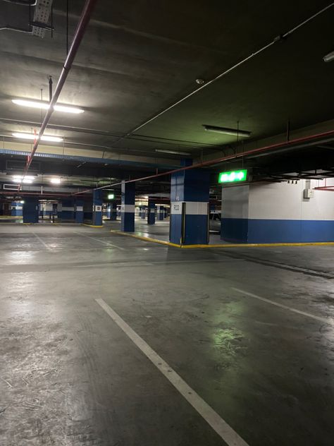 Liminal Parking Lot, Liminal Space, Liminal Spaces, Parking Garage, Oblivion, Environment Design, Parking Lot, Garage, Sleep