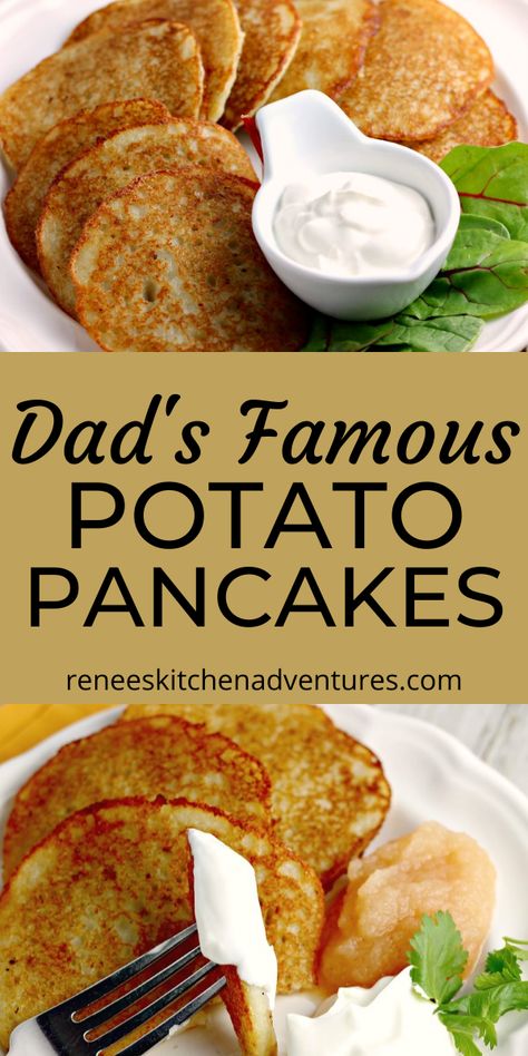 Blender Potato Pancakes, Breakfast Potato Pancakes, Instant Potato Pancake Recipe, Potatoe Pancakes German, Classic Potato Pancakes, Swedish Potato Pancakes, Potato Pancakes From Instant Potatoes, How To Make Potato Cakes, Potato Pancakes From Frozen Hashbrowns