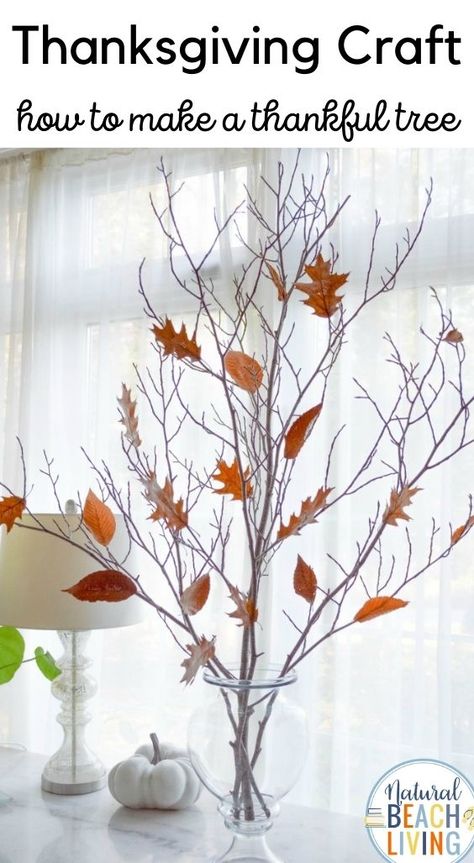 The Best Thankful Tree for Practicing Gratitude - Natural Beach Living Grateful Tree Craft, Prayer Tree Ideas, Gratitude Tree Ideas, Thankful Tree Ideas, Diy Thankful Tree, Thankfulness Tree, Thanksgiving Thankful Tree, Grateful Tree, Thanksgiving Learning Activities