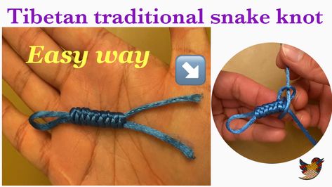 I uploaded this tutorial specially for the Tibetan youngsters and for those who love to tie the knot...  for to preserve our own traditional techniques of tying knot which is very unique and creative....
Thank you !!! Chinese Knot Tutorial Bracelets, Tibetan Bracelet Tutorial, Tibetan Lucky Knot Bracelet Diy, Chinese Knot Bracelet, Snake Knot Paracord, Lanyard Knot, Mated Snake Knot Paracord, Paracord Bracelet Instructions, Snake Knot