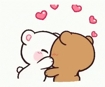 Good Morning Kiss Gif, Cartoon Kiss, Calin Gif, Kiss Emoji, Good Morning Kisses, Hug Gif, Bear Gif, Baby Kiss, Cute Kiss