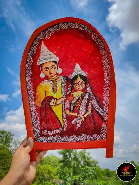 Bengali Traditional Wedding Craft, Bengali Art & Craft, Art & Craft, Bengali Ritual, Art, Kulo Design, Kulo Art Kulo Design For Marriage, Kulo Painting Ideas For Wedding, Kulo Art For Wedding, Kulo Painting For Wedding, Kulo Design, Kulo Painting, Kulo Art, Kolka Art, Bengali Marriage