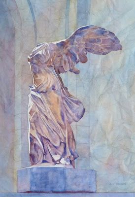 watercolor paintings of statues | Saturday, August 3, 2013 Statue Art Painting, Statue Watercolor Paintings, Paintings Of Statues, Statue Painting Acrylic, Greek Statue Painting, Painting Of Statue, Watercolor Sculpture, Watercolor Statue, Painting Statues