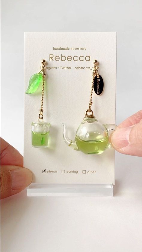 Tea Pot Earrings, Hot Lemonade, Sakura Tea, Tea Earrings, Siphon Coffee, Tea Jewelry, Weird Jewelry, Magical Jewelry, Jewelry Accessories Ideas