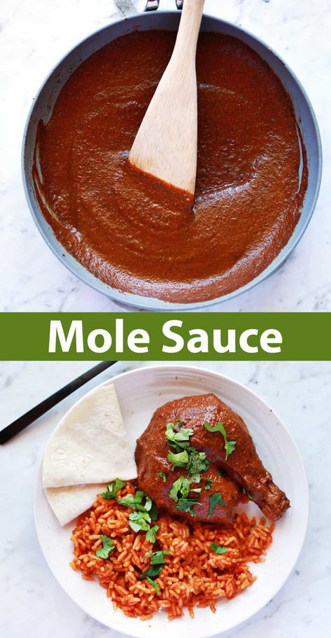 Mole Sauce - A Beautiful Mess Mexican Mole Sauce, Mexican Mole, Mexican Sauce, Mole Sauce, A Beautiful Mess, Gluten Free Chicken, Beautiful Mess, Sweet Onion, Chopped Onions