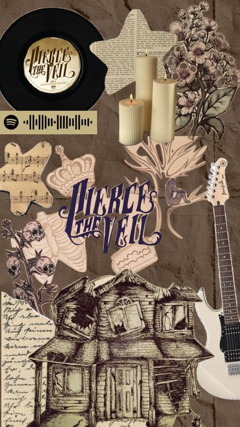 Pierce The Veil Wallpapers Aesthetic, Around The Fur, Music Collage, Fangirl Problems, Band Wallpapers, Skeleton Art, Cute Simple Wallpapers, Pierce The Veil, The Veil