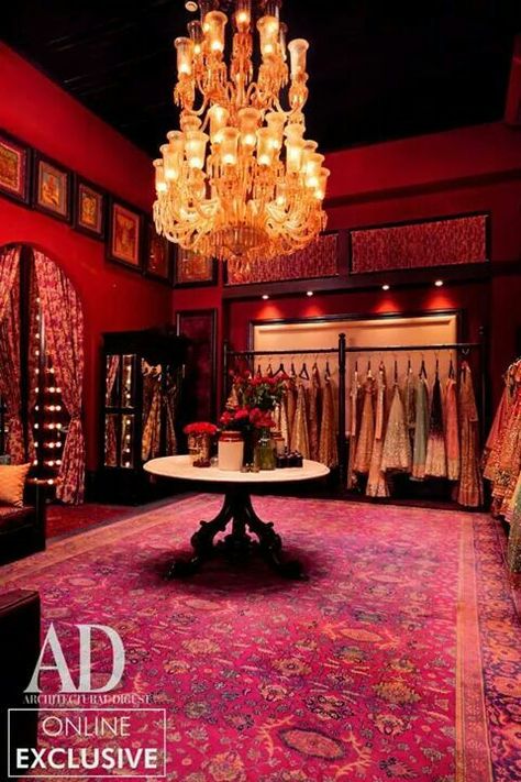 Sabyasachi Sabyasachi Interior Design, Sabyasachi Showroom, Indian Botique Interiors, Sabyasachi Boutique Interior, Sabyasachi Store Interior, Indian Boutique Interior, Sabyasachi Store, Boutique Interior Design Indian, Saree Showroom