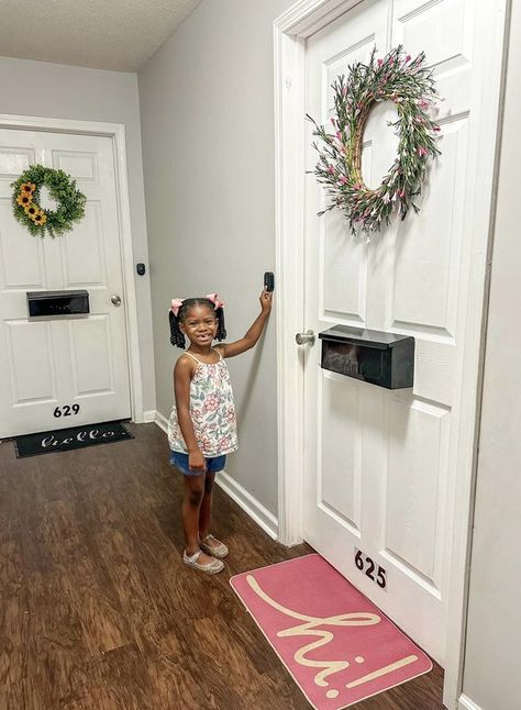 Lakisha Franklin Kids Bedroom Apartment Doors, Apartment Doors, Kids Door, Creative Kids Rooms, Small Kids Room, Balcony Doors, Apartment Door, Barbie Inspired, Kid Rooms