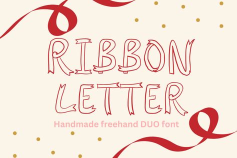 Ribbon Letters is a charming and decorative font that transforms your text into elegant ribbons of creativity. Each letter is beautifully crafted with flowing ribbons, adding a touch of sophistication and grace to your designs. Whether you’re creating invitations, branding, or any project that demands a touch of style, Ribbon Letters is the perfect choice […] The post Ribbon Letters Font appeared fi... Ribbon Letters, Ribbon Font, Decorative Fonts, Grace To You, Create Invitations, Font Names, Font Generator, Font Free, Font Styles