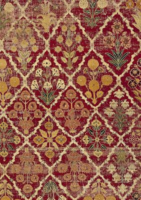 William Morris Fan Club: Mughal Empire Florals at the V&A Vase Mural, Historical Textiles, Pichwai Painting, Inexpensive Art, Indian Carpet, Folk Print, Autumn Palette, Decor Gallery Wall, Mughal Empire