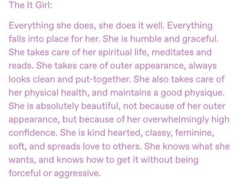 It Girl Energy Aesthetic, It Girl Meaning, Soft Life Definition, It Girl Mindset, It Girl Affirmations, Clean Girl Definition, Soft Feminine Era Quotes, Pretty Girl Era Quotes, It Girl Definition