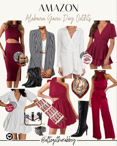 University of Alabama Game Day Outfits from Amazon ♥️ #amazonfashion #amazonfinds #amazongameday #gamedayoutfits #collegegameday #looksforless #LTKStyleTip #universityofalabama Follow my shop @altogetherabbey on the @shop.LTK app to shop this post and get my exclusive app-only content! #liketkit #LTKBacktoSchool #LTKU #LTKSeasonal @shop.ltk https://liketk.it/4huxC Alabama Game Day Outfit Mom, Alabama Outfits For Women, University Of Alabama Game Day Outfits, Bama Game Day Outfit, Alabama Game Day Outfit, Jean Knee High Boots, Alabama Gameday Outfit, Alabama Game Day, Closet Revamp