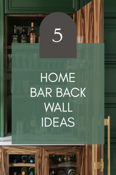 Revamp your entertainment area with 5 exciting ideas for a stunning home bar back wall. With creative design, lighting, and essential decor elements, you can craft a bar space that impresses every guest. From choosing the right background materials to incorporating personal touches, discover how color schemes and functional shelving elevate your mythology experience. Whether you're aiming for modern sleekness or rustic charm, these practical tips will help you create a captivating atmosphere that is perfect for gatherings and relaxing evenings at home. Wallpaper Bar Backsplash, Home Bar Decor Ideas Accent Walls, Home Bar Back Wall Ideas, Single Wall Bar Ideas, Behind Bar Shelving Ideas, Home Bar Ideas With Tv, Bar Back Wall Ideas, Bar With Tv In Middle, Bar Set Up At Home