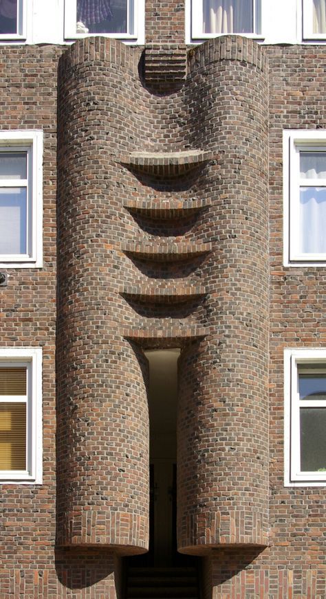 Amsterdam School, Brick Art, Brick Architecture, Art Deco Buildings, Interesting Buildings, Structure Architecture, Brick Patterns, Building Structure, Brick Building