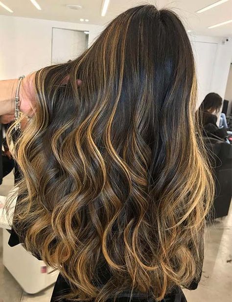 Tiger Highlights, Gold Hair Highlights, Tiger Eye Hair Color, Tiger Eye Hair, Gold Balayage, Honey Blonde Hair Color, Strawberry Blonde Highlights, Tiger Eyes, Brunette Hair With Highlights