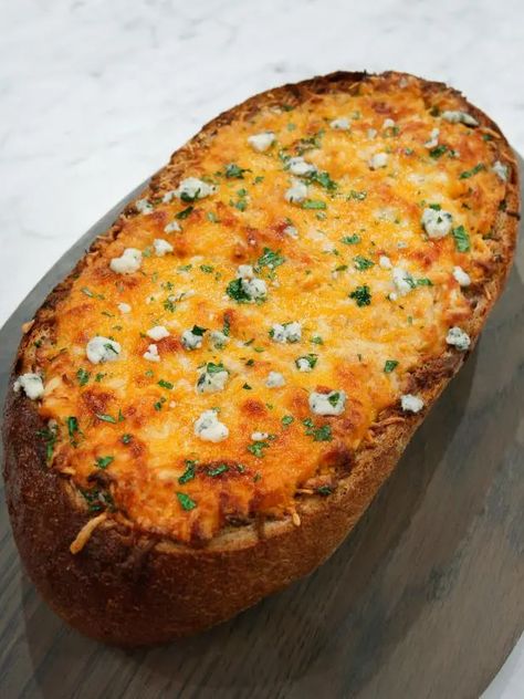 Chicken Stuffed French Bread, Chicken Stuffed Bread, Stuffed French Bread, Ranch Dressing Seasoning, Bread Bowl Recipe, The Kitchen Food Network, Stuffed Bread, Dry Ranch Dressing, French Bread Recipe