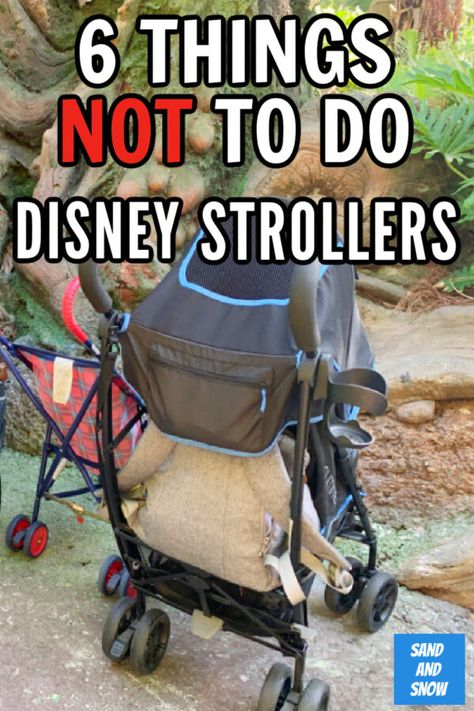 If you're taking a stroller to Walt Disney World, you'll definitely want to know these 6 things never to do with them! #Disney #WDW #DisneyVacation #strollerpolicy #Orlando #familytravel Disney World Stroller, Disney Stroller Tags, Disney With Baby, Disney Stroller, Disney World With Toddlers, Strollers At Disney World, Best Stroller, Kids Strollers, Disney With A Toddler