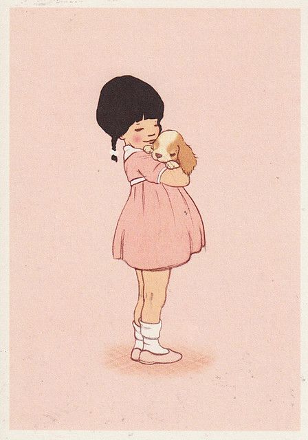 Belle & Boo | Loreta | Flickr Boo Puppy, Portrait Au Crayon, Art Amour, Belle And Boo, 강아지 그림, Pink Art Print, Art Carte, Art Et Illustration, Pink Art