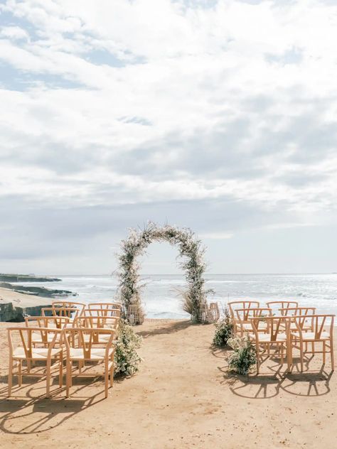 Beach Wedding Aisles, Small Beach Weddings, Cliff Wedding, Ceremony Florals, Drink Tags, Wedding Venues Beach, Sunset Wedding, Coastal Wedding, Luxury Wedding Planner