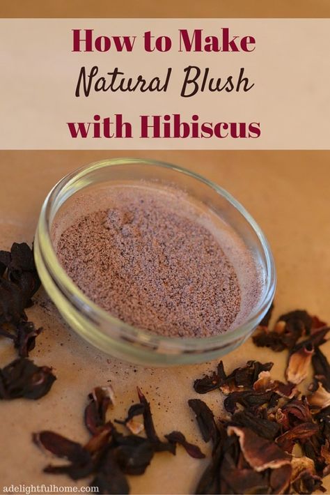 Natural blush is one of the easiest homemade make up products to create. It usually requires nothing more than mixing some herb or vegetable  powder with a little arrowroot. Today I’m going to show you how to make blush with hibiscus flower powder. The end product is quite light and good for every day use. … Homemade Make Up, Vegetable Powder, Homemade Blush, Homemade Moisturizer, Homemade Face Cream, Homemade Makeup, Face Scrub Homemade, Natural Blush, Exfoliating Body Scrub