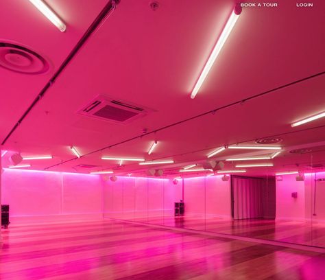 Brooke Windham, Dance Studio Design Interiors, Pink Dance Studio, Dance Studio Aesthetic, Pole Studio, Dance Nation, Dance Studio Design, Night Club Dance, Dance Studio Decor