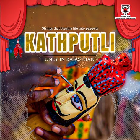 Kathputli is a centuries-old traditional art form that brings puppets to life with masterful skill and storytelling. The art form showcases the remarkable craftsmanship of skilled puppeteers who intricately carve, paint and adorn these wooden marvels. Each puppet is a work of art, reflecting the rich heritage and artistic finesse of its creators. Witness firsthand the legacy of Kathputli #OnlyInRajasthan. #kathputli #explorerajasthan #travelrajasthan #padharomharedes #rajasthantourism #rajasth States Of India, Traditional Art, Art Forms, Puppets, Storytelling, Tourism, Calligraphy, Composition, Carving