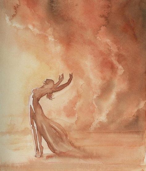 A Drawing, The Sky, A Woman, Dancer, Art