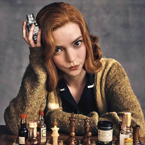 The Queen's Gambit 👩‍🦰 on Instagram: ““Elizabeth Harmon, if i ever play chess with you i'm pretty sure i'll lose, not only because you are the best at it but because i won't be…” Anya Joy, Charlie Heaton, Thea Queen, Chess Queen, The Queen's Gambit, Vampire Academy, Anya Taylor Joy, Chess Game, British Actresses