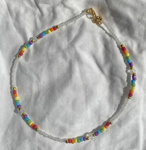 Necklace Length: 16in. (Can be adjusted to 17in.) 🤍 Last picture is where the necklace may sit on neck before being adjusted #pride #rainbow #lgbtq Pride Jewellery, Rainbow Necklace, Accessories Jewelry Necklace, Rainbow Pride, Women Accessories Jewelry, Women's Accessories, Necklace Etsy, Necklace Lengths, Jewelry Accessories