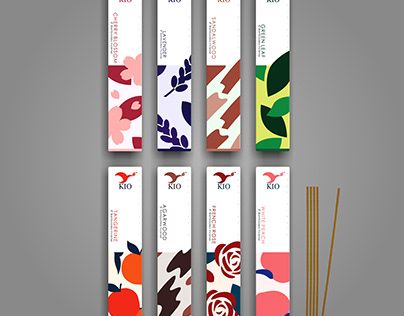 Insence Package Design, Incense Packaging Design, Incense Sticks Packaging, Incense Packaging, Illustration Product, French Rose, Colour Design, Design Packaging, Creative Packaging Design