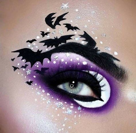 Makeup Ideas For Summer, Halloween Eyeshadow, Crazy Eye Makeup, Pretty Eye Makeup, Cute Halloween Makeup, Halloween Eye Makeup, Cooler Style, Amazing Halloween Makeup, Graphic Makeup