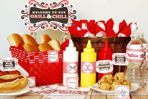 A group BBQ Date Night with a twist! Use the printables to determine what toppings to add to your burger AND how you will eat it! Build A Burger, Grill And Chill, Bbq Birthday Party, Bbq Theme, Burger Party, Burger Night, Summer Cookout, Birthday Bbq, The Dating Divas