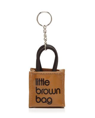 Bloomingdale's Little Brown Bag Key Fob | Bloomingdale's Brown Leather Gloves, Black Leather Gloves, Brown Bag, Brown Silver, Chanel Deauville Tote Bag, Brown Bags, Key Fobs, Small Wallet, Leather Gloves