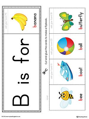 The Letter B Beginning Sound Flipbook in Color is the perfect tool for learning and practicing to recognize the letter B and it's beginning sound. Color Worksheet, Letter B Worksheets, Preschool Phonics, Phonics Flashcards, Maze Worksheet, Cvc Words Kindergarten, The Letter B, Alphabet Worksheets Preschool, Learning English For Kids