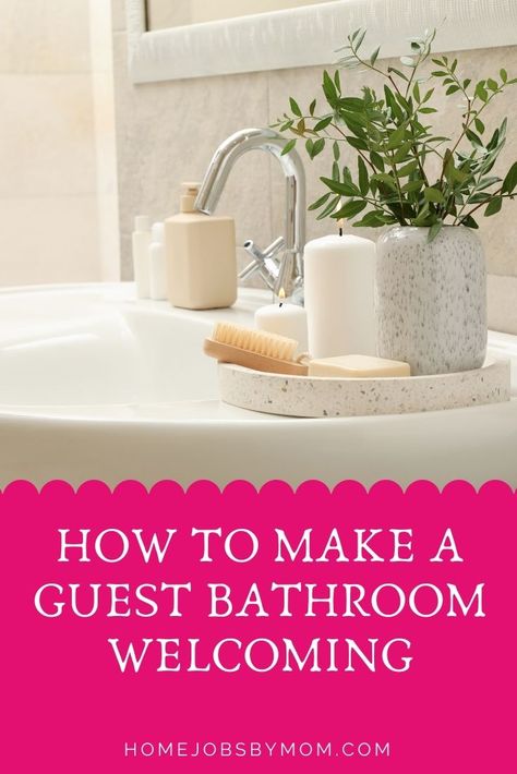 How to Make a Guest Bathroom Welcoming: Are you having guests over? Want your guest bathroom to look inviting and welcoming? Here are some great ideas that will help. Guest Bathroom Essentials, I Wish You Enough, Blog Niche, Kids Groups, Bathroom Essentials, Guest Bathroom, Mom Blogs, Soft Lighting, Bathroom Interior Design