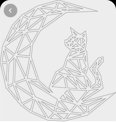 Fox Svg, Geometric Fox, Geometric Sleeve Tattoo, Geometric Cat, Room Wall Painting, Geometric Sleeve, Crochet Teddy Bear Pattern, Wall Decor Crafts, Cat Svg