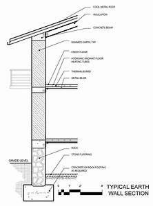 Roof Section Detail, Metal Roof Insulation, Earth Roof, Roof Section, Prefabricated Architecture, Section Detail, Construction Details Architecture, Wall Section Detail, Wall Section