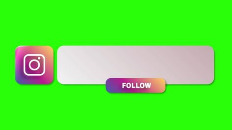 Animated Instagram Lower Third Banner with Follow Green Screen Instagram Follow Logo, Instagram Green Screen, Follow Logo, Gym Back Workout, Lower Third, Lower Thirds, Profile Pictures Instagram, Instagram My Story, Islamic Posters