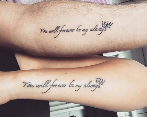 Couple Tattoo Quotes, Married Couple Tattoos, Marriage Tattoos, Him And Her Tattoos, Couple Tattoos Unique Meaningful, Couple Tattoos Love, Wife Tattoo, Best Couple Tattoos, Cute Couple Tattoos