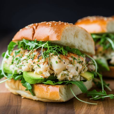 Dungeness Crab Sandwich with Bodega Bay Sauce Recipe Pear Grilled Cheese, Crab Sandwich Recipe, Cooking Dungeness Crab, Dungeness Crab Recipes, Fennel Slaw, Crab Sandwich, Napa Home, Sourdough Bread Sandwiches, Slaw Recipe