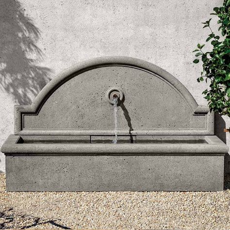 Stone Wall Fountain, Stone Water Features, Campania International, French Limestone, Pond Fountains, Stone Fountains, Outdoor Fountain, Wall Fountain, Fountains Outdoor