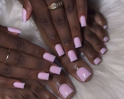 Purple Nails Lilac, Light Lavender Nails, Lavender Nails Short, Lash Ideas, Lavender Nails, Dusty Purple, Purple Nails, Square Nails, Short Nails