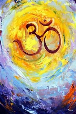 OM Hand Painting With Multi Color Background HD Image, Om Wallpaper And Images, Om Painting Images Ohm Wallpaper, Om Symbol Painting, Yoga Kunst, Om Art, Arte Yoga, Yoga Symbols, Om Shanti Om, Cosmic Energy, Yoga Art