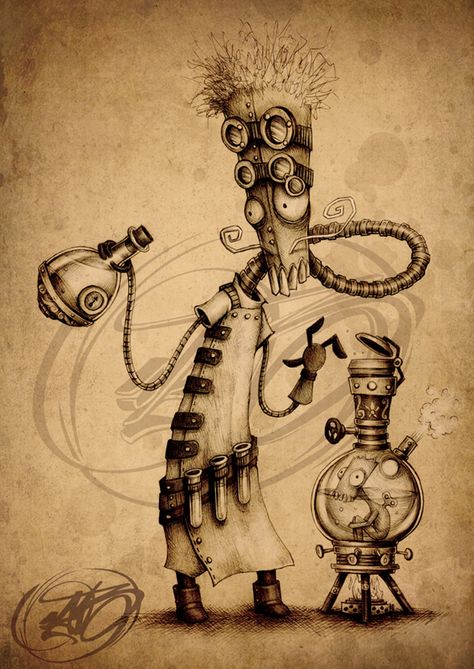 UCRONIA (s02) by Paride Bertolin (JAB), via Behance Steampunk Art Drawing, Steampunk Kunst, Steampunk Drawing, Steampunk Illustration, Steampunk Artwork, Steampunk Tendencies, Arte Robot, Art Et Illustration, Steampunk Art