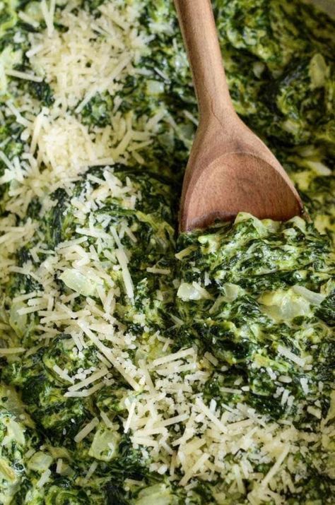 The Best Creamed Spinach Recipe In 20 Minutes | The Novice Chef Creamed Spinach Recipe Healthy, Best Creamed Spinach, Best Creamed Spinach Recipe, Spinach Recipes Healthy, The Novice Chef, Creamed Spinach Recipe, Novice Chef, Steak Side Dishes, Spinach Recipe