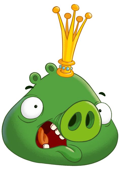 Angry Birds Wiki:Pig Talent - Angry Birds Wiki Smurfs Drawing, Angry Birds Pigs, Pig King, Angry Birds Characters, Birds Png, Homemade Face Paints, Cartoon Silhouette, Bird Birthday Parties, Angry Birds Party