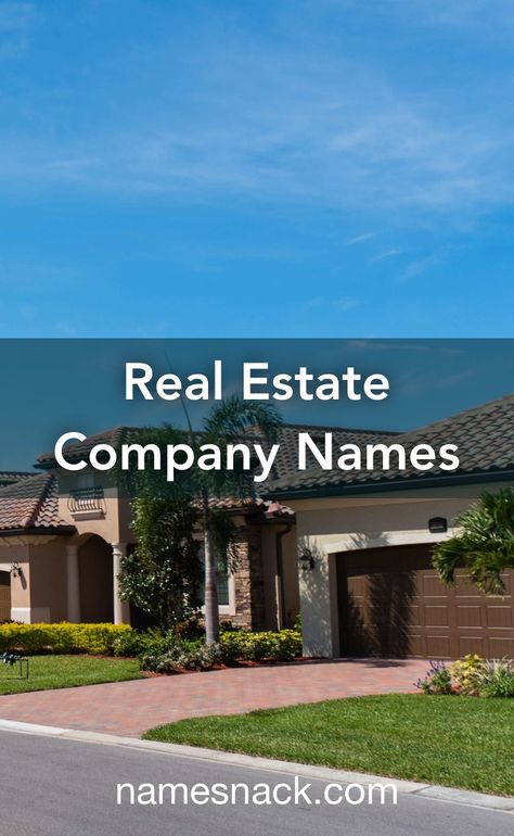 Real Estate Business Names Ideas, Apartment Names Ideas, House Names Ideas Inspiration, Real Estate Names Ideas, Real Estate Business Names, Construction Company Names, Names For Companies, Real Estate Company Names, Company Name Generator