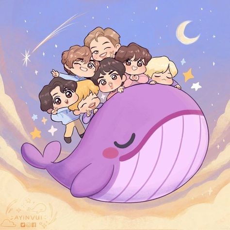 Bts Chibi Ot7, Chibi Wallpaper, Cocoppa Wallpaper, Cute Bear Drawings, Cute Cartoon Pictures, Bts Drawings, Bts Chibi, I Love Bts, Bts Lockscreen