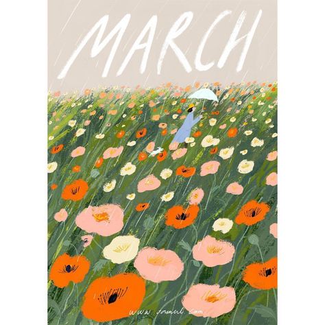 3,409 Likes, 20 Comments - 卤猫 (@oamul) on Instagram: “Hello March” Paper Ipad, Interior Poster, Innocence Lost, Spring Illustration, Blond Amsterdam, Posca Art, Bonnie Wright, Seasons Art, Art And Illustration